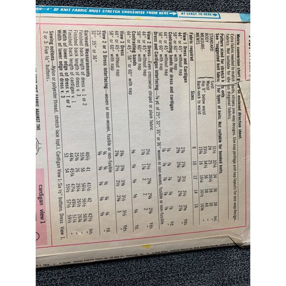 Simplicity Misses Dress Sewing Pattern sz 14 7131 - uncut - Picture 6 of 10